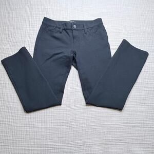 Ann Taylor 4P Petite Black Pants Straight Leg Career Minimalist